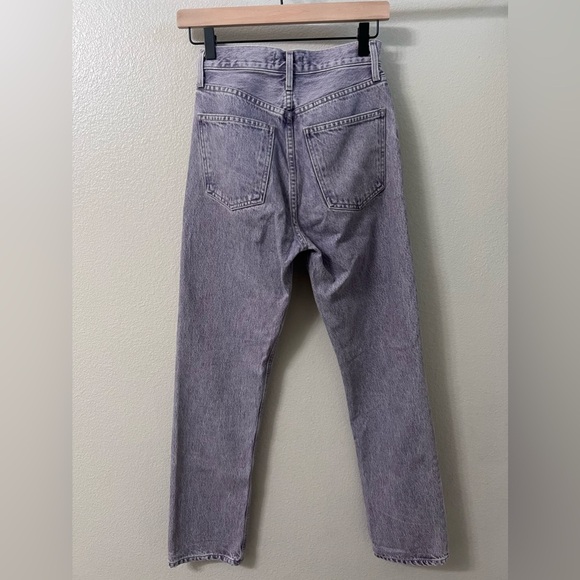 Agolde 90’s Pinch Waist Jean Ashberry Purple Size 23 - Picture 6 of 14